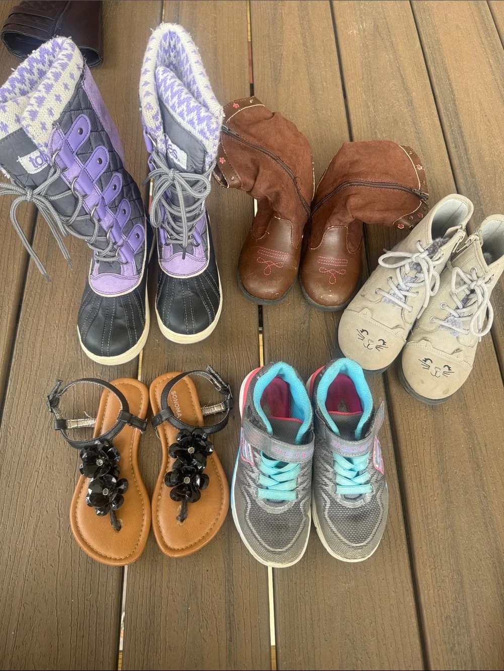 Size 12 girl shoe lot